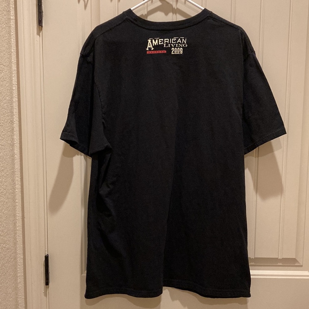 Rascal Flats 2009 Unstoppable Tour Men’s Size XL Rockabilly Black Cotton Tee - Picture 4 of 5